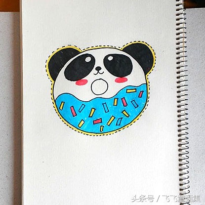 可爱简单的简笔画大熊猫,儿童简笔画教程大熊猫