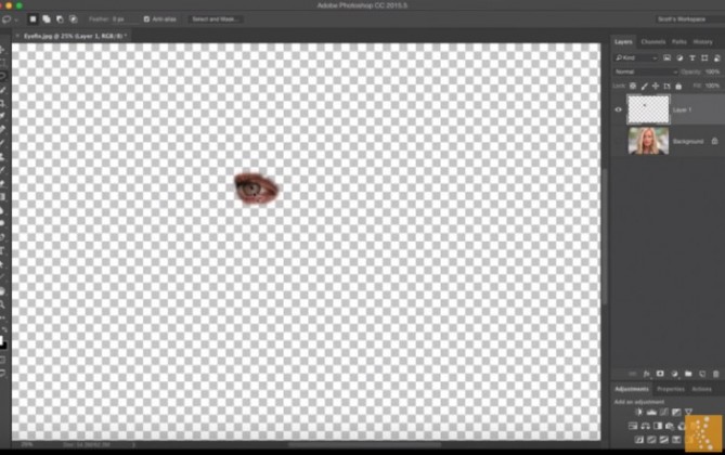 ps怎么修眼白偏色,ps修复眼睛大小眼