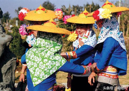 闽南惠安女服饰,惠安女传统服饰拍照