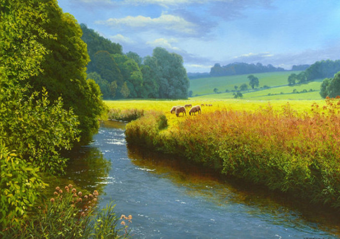 迈克尔卡特油画作品欣赏,詹姆斯麦克格鲁油画作品欣赏