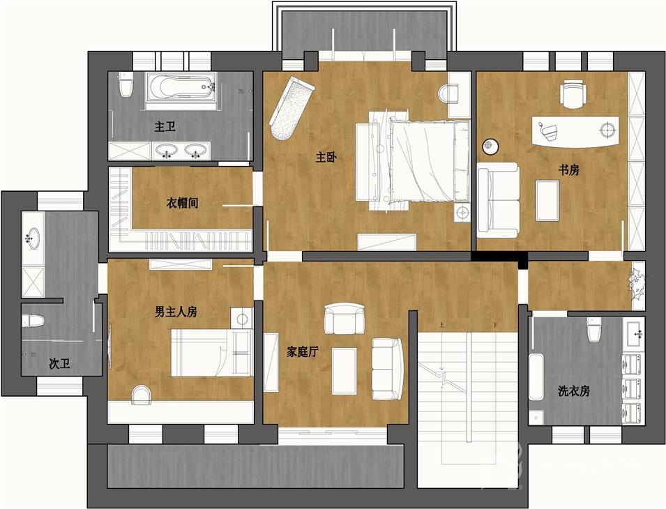 尚层别墅空间设计,世茂龙湾三期叠拼