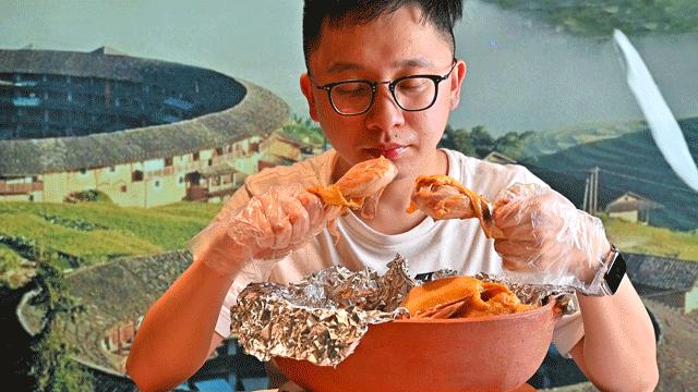 古法盐焗鸡爽爆了,传统盐焗鸡爆汁呈现