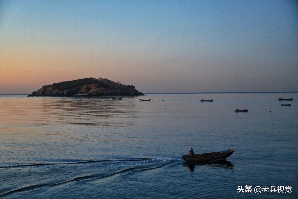 冬日大连观渤海,冬天大连看日落的海边