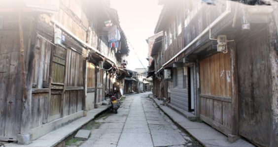 台州黄岩区风情街,黄岩城一条千年老街