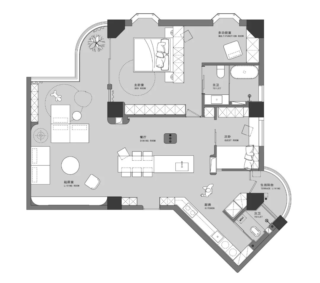 21世纪100平3室老房改造,30年老房毛坯