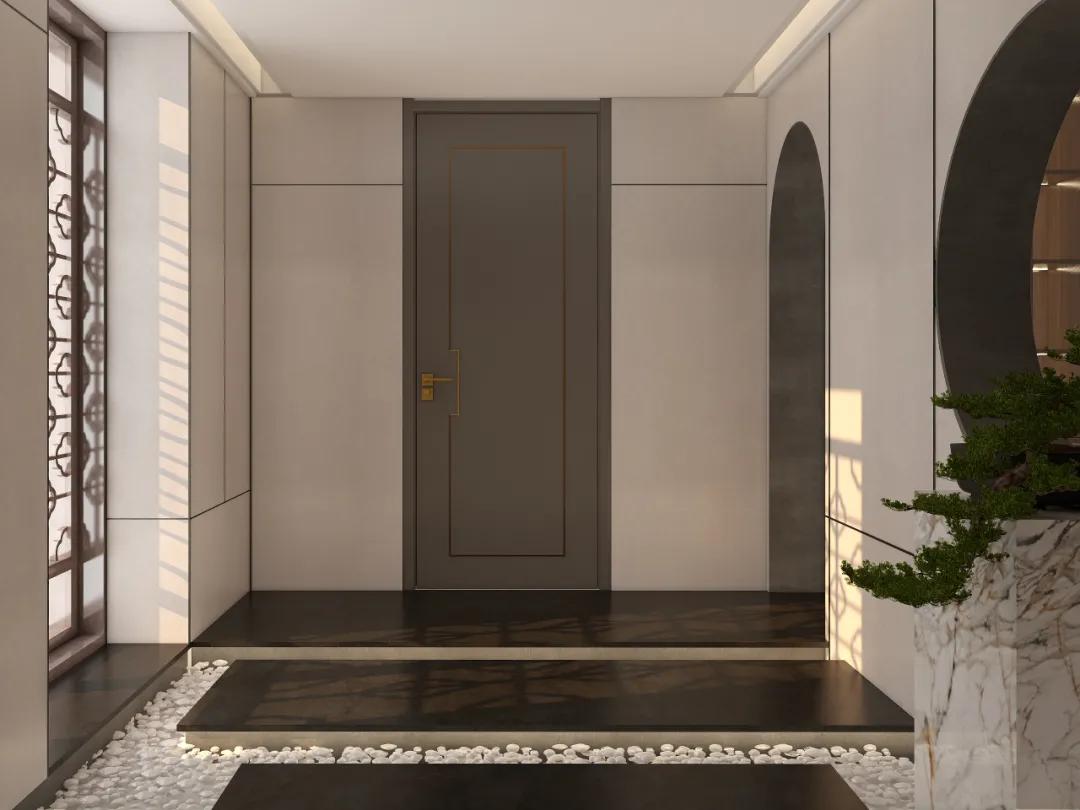 齐柏林灰色木门配什么颜色墙好看,灰色系简约木门