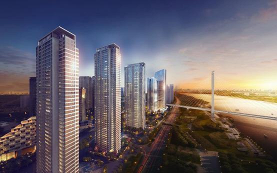 金地长江峯范一线江景,金地长江峯范是主城区房子吗