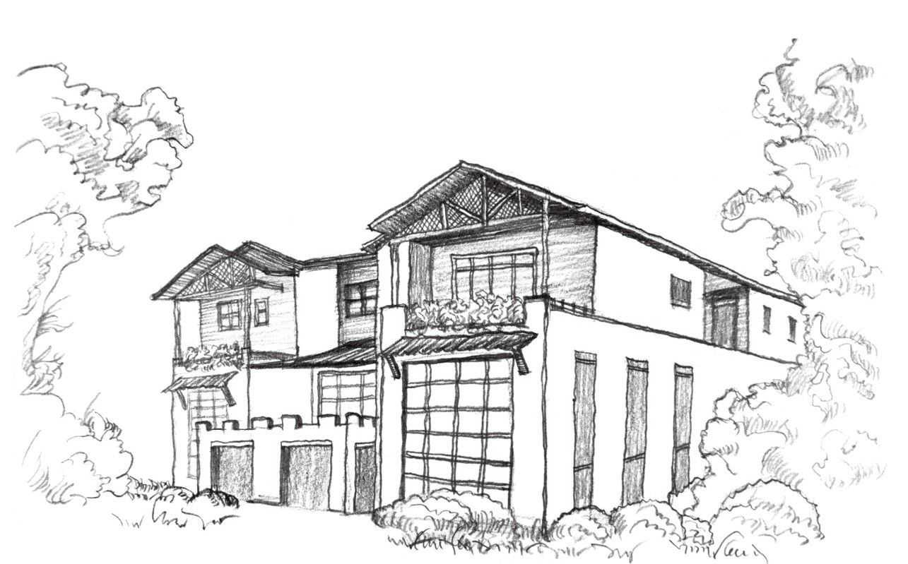 零基础风景速写教程,速写画风景初学者