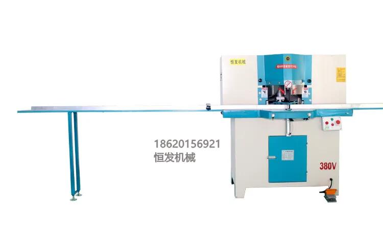 45度双头铝材切角机,精密45度双头切角机尺寸表怎样调