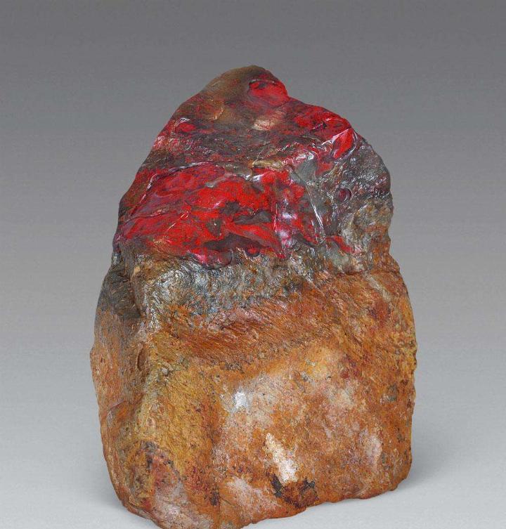 鸡血石古董鉴定,鸡血石玉扣鉴定