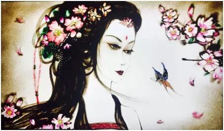 梦飞沙画高清图片,指间沙画艺术家