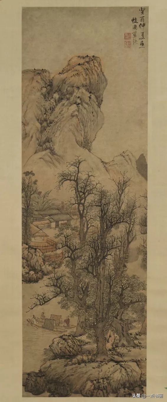 明画家蓝瑛溪山幽居图,明蓝瑛山水画全集