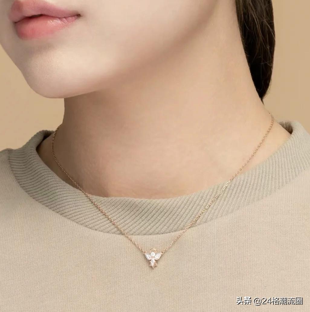 施华洛世奇天使之环项链,施华洛世奇项链黑天鹅测评