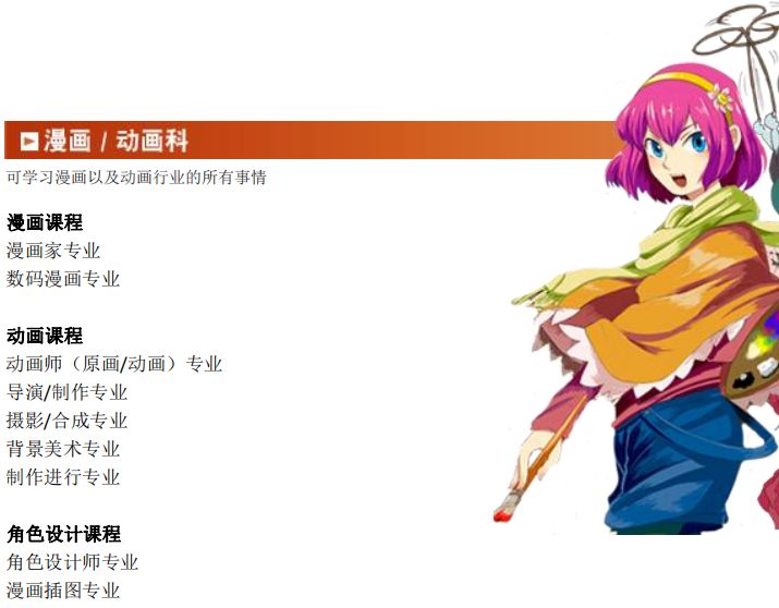 no.1动漫,日本动漫设计学院排名