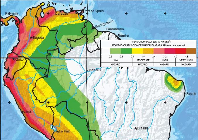 全球地震活跃带分布