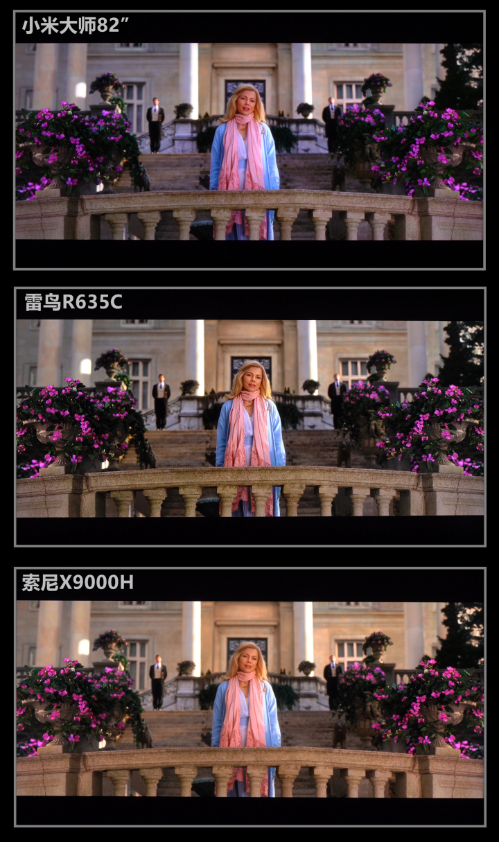 小米大师82PK索尼X9000H/雷鸟R635C全面评测