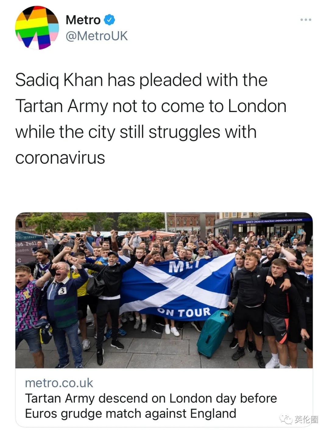 街头斗殴、醉酒裸奔...一大波短裙男子不顾警告涌入伦敦