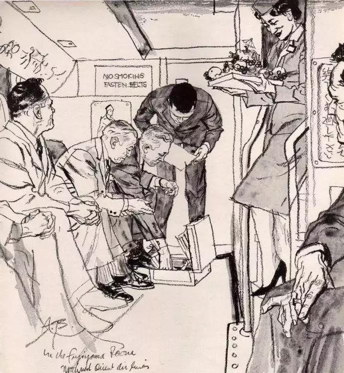 速写大师，线条流畅，场景速写满满都是美国老电影的感觉