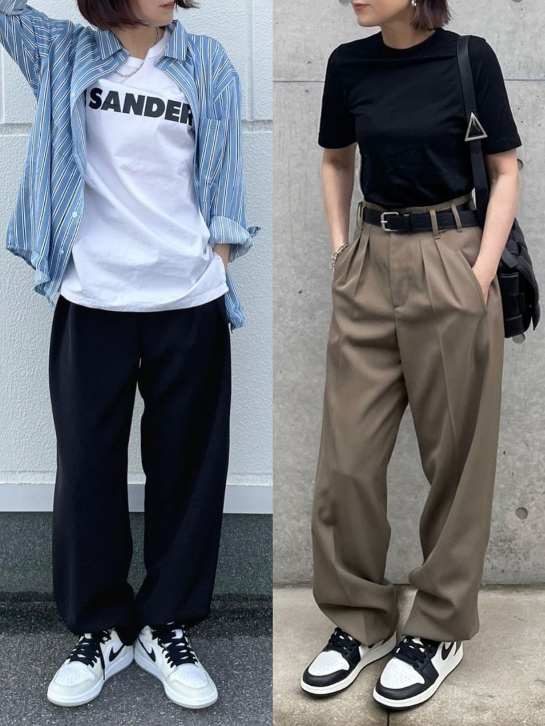 三七分穿搭女生高个子,九分小个子穿法