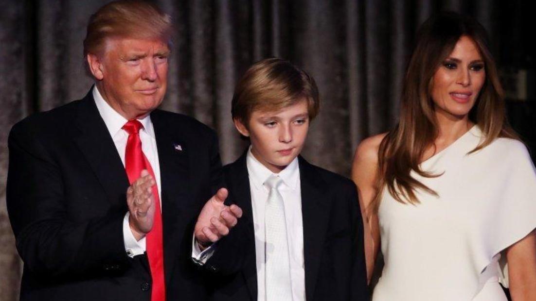 特朗普小儿子身高2米,才15岁已有小肚腩,有钱有颜的人生真任性