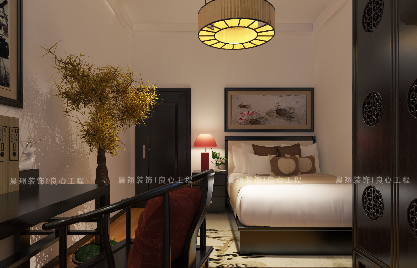 中式风格海景图,中式风格海景房