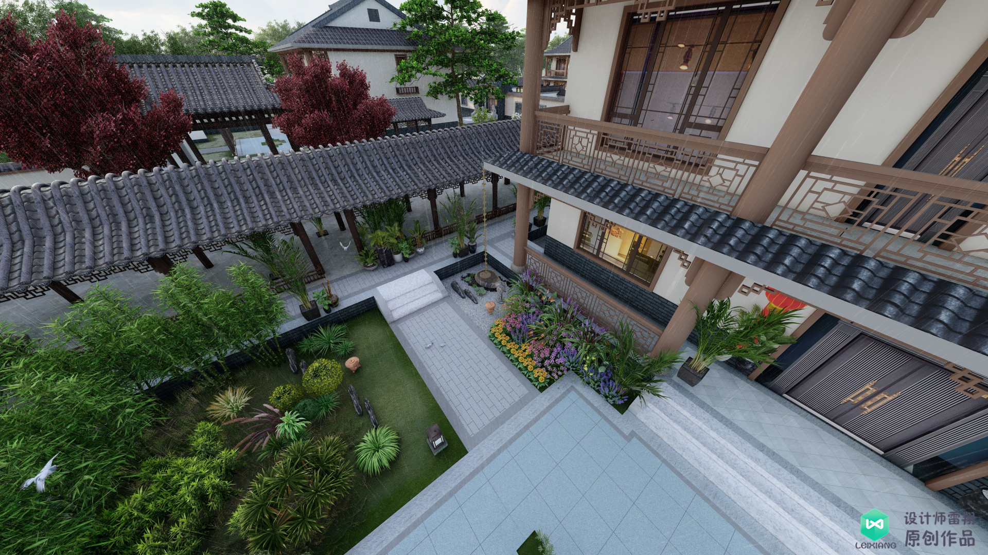 为什么要在屋顶放导雨链,为什么要在伞上绑瓦片