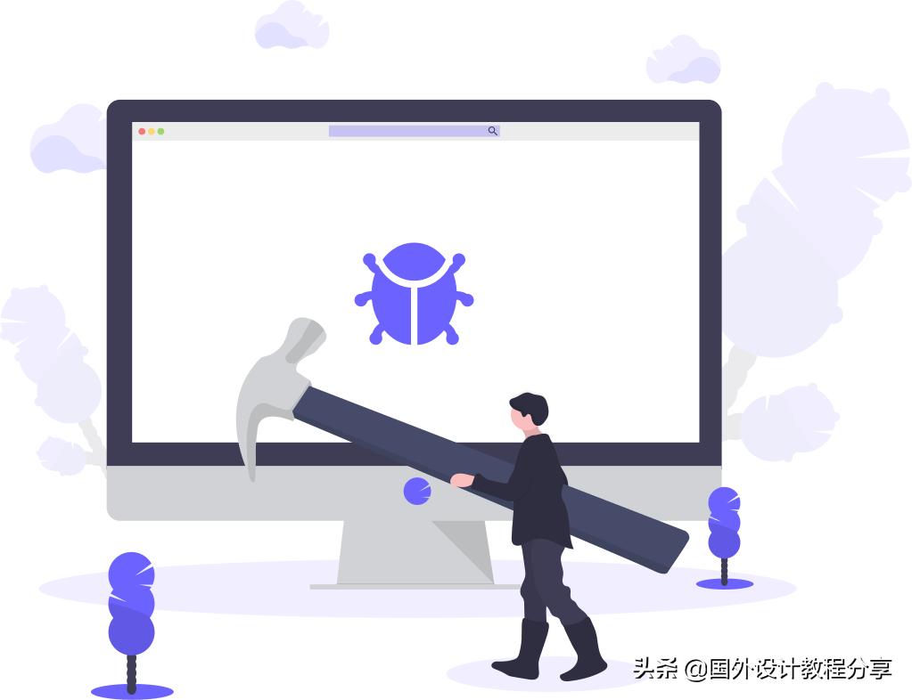 扁平矢量插画教程,矢量扁平插画怎么画