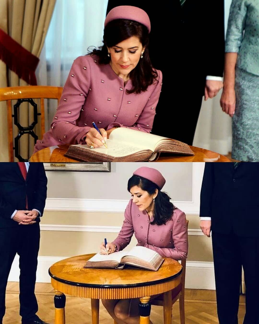 王室女性成员签名照：女王贵气，莱后最霸气，最优雅当属戴妃