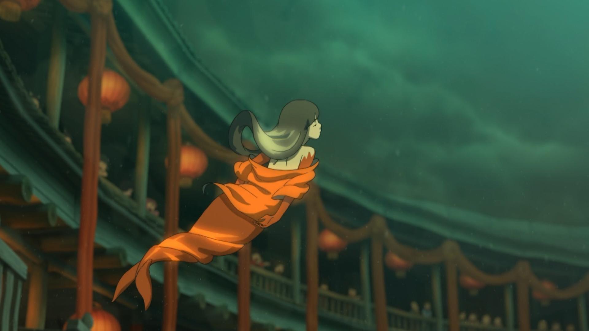 大鱼海棠动漫治愈系片段,一部感人催泪的动漫电影大鱼海棠