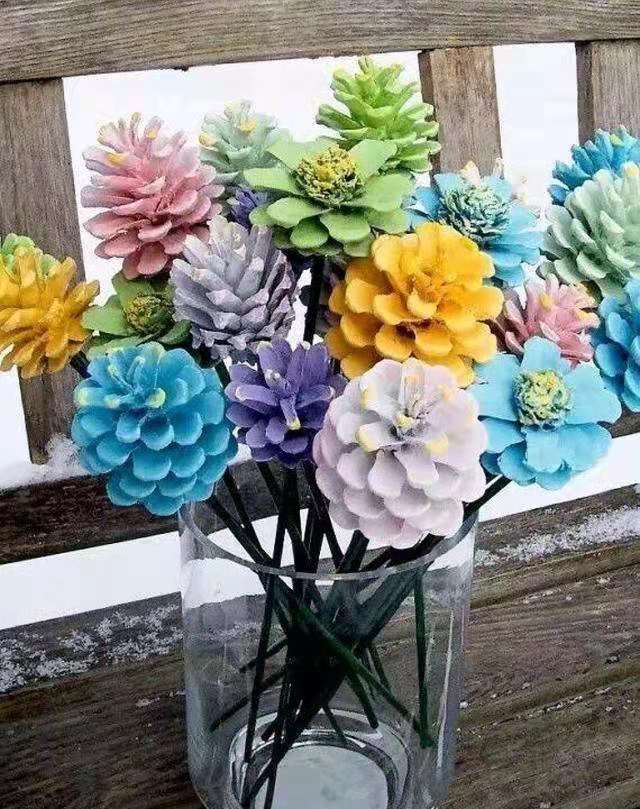 永不凋谢的松果花,永远不会凋谢的花朵