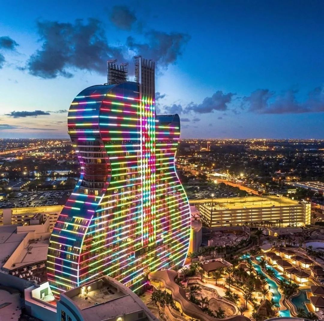 美国吉他主题酒店,全球最大吉他酒店