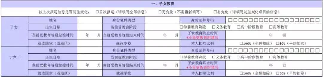 个税专项扣除信息表怎么填,个税专项扣除信息表怎么弄