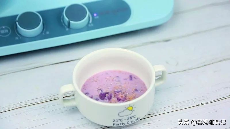 给宝宝煮紫薯面加什么好吃,宝宝辅食紫薯蛋羹