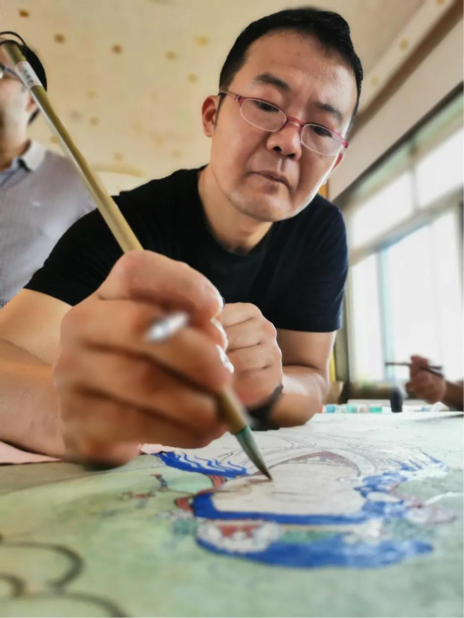 观音菩萨三十二像工笔画,观世音菩萨画像工笔画