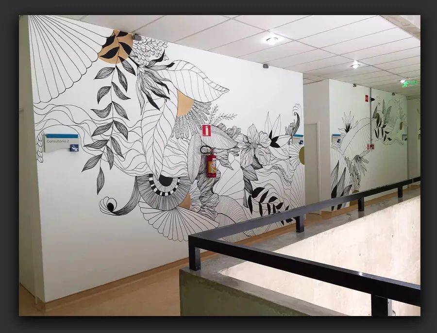 凹凸不平墙面用什么记号笔,墙面艺术设计作品