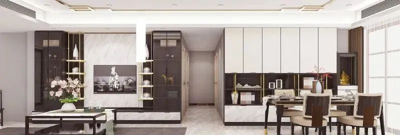 套内100平客餐厅装修效果,20人以上高端餐厅包间装修