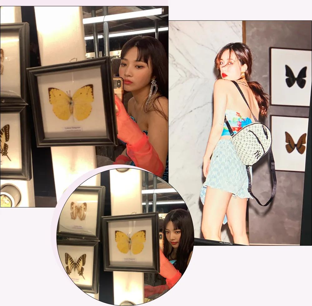 虞书欣穿搭粉色格子,虞书欣穿搭绿色小清新