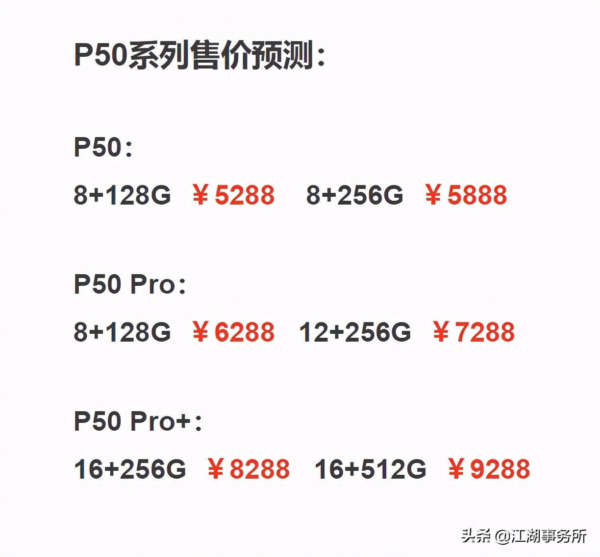 除了888还有哪个处理器好,华为p50参数配置详解从哪里看