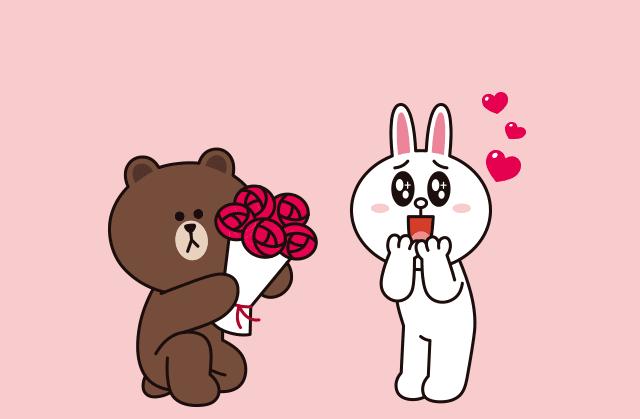 布朗熊可妮兔搞怪版,布朗熊与可妮兔网红打卡