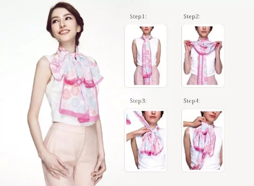 丝巾搭配50岁,丝巾10种搭配方法