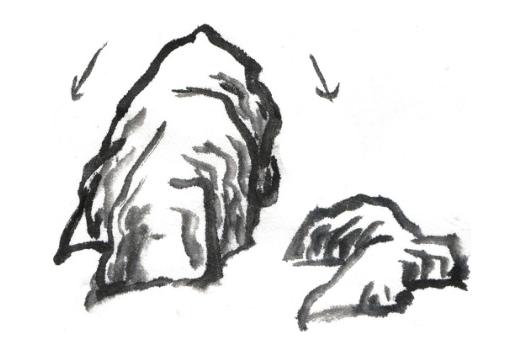 山石的常用皴法,山石的各种皴法介绍