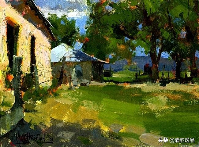 美国艺术家乔biwler油画作品赏析,丽莎印象派油画欣赏