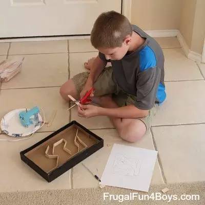 鞋盒手工创意小学,4-6岁儿童鞋盒手工小汽车