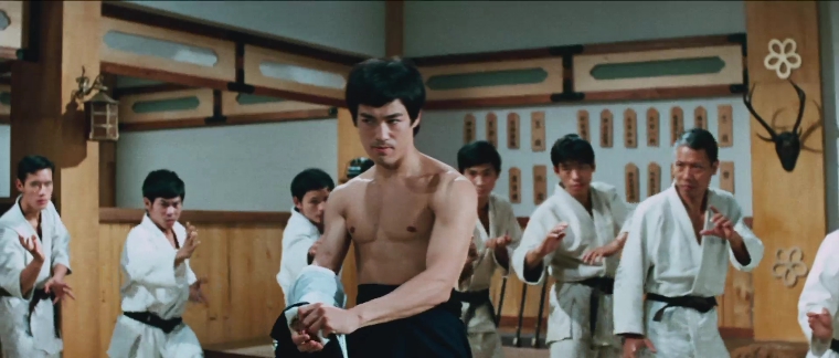 精武门陈真挑战虹口道场李小龙版,精武门陈真李小龙经典片段