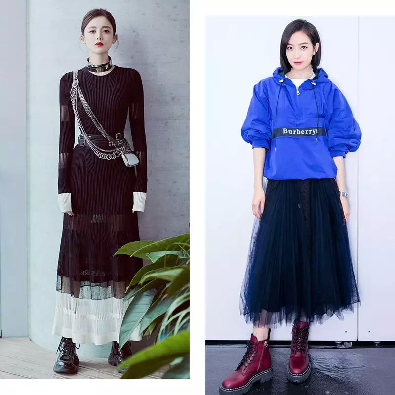 一点也不热,酷妹的马丁靴里都有空调