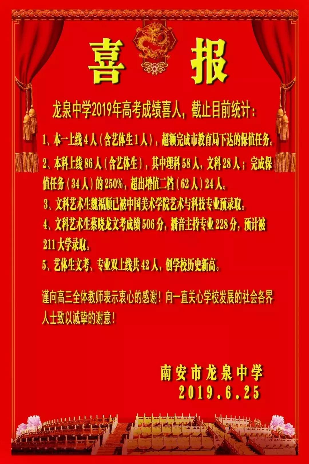 南安喜报,喜报南安