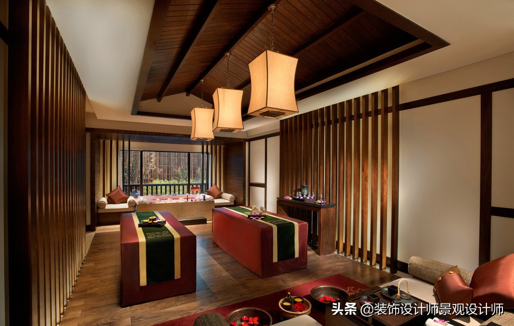 50平米禅意中医养生馆设计图,中医养生理疗会所设计