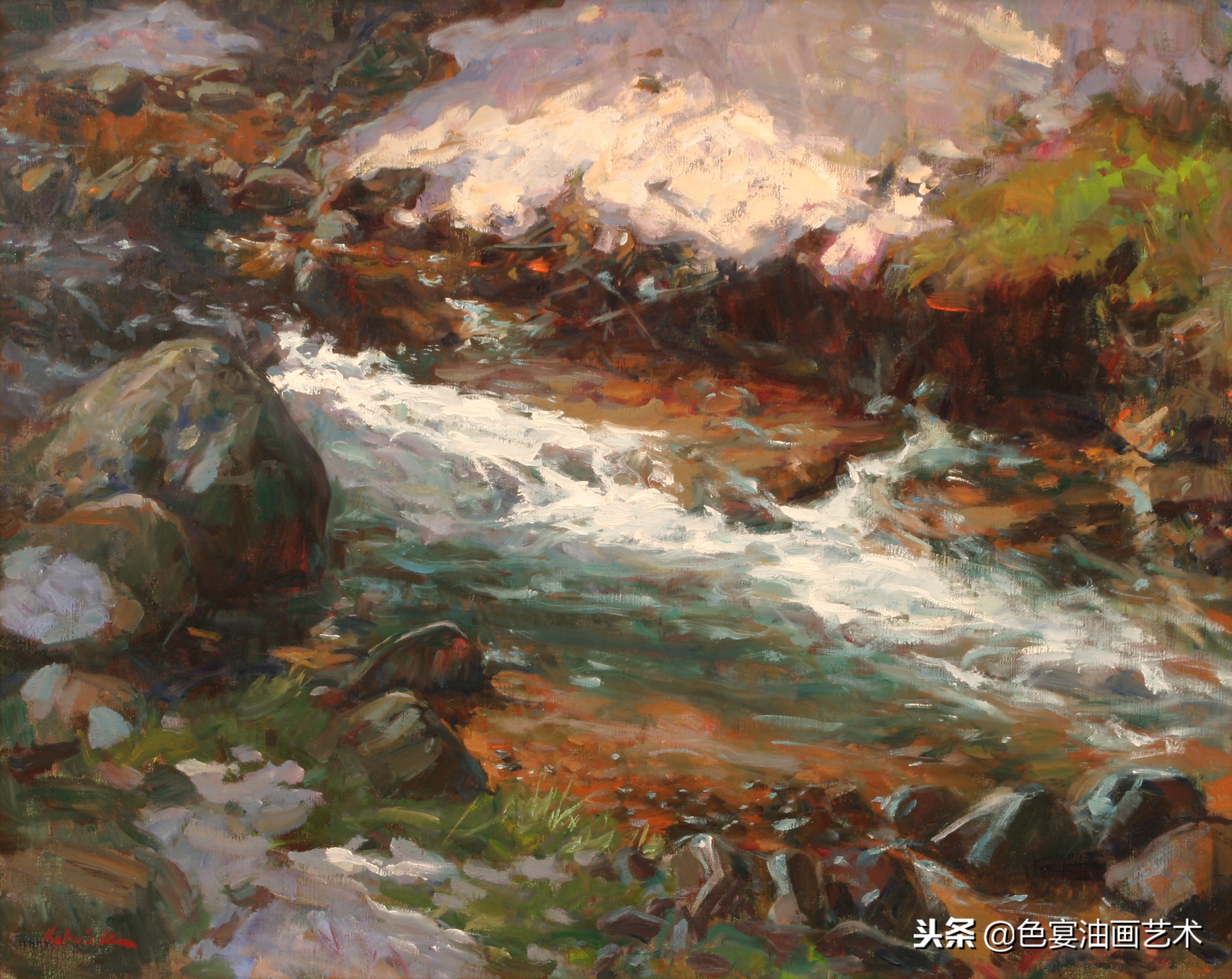 俄罗斯油画大师风景油画教程视频,油画大师油画风景创作教学视频