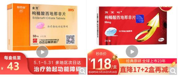 西地那非药片进口和国产的区别,品牌药和杂牌西地那非有什么区别