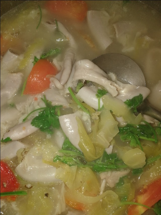 苦肠怎么吃？学*潮学**汕人这个做法，一点腥味都没有还很嫩。